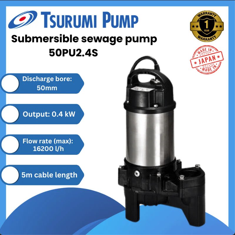 Bơm hồ Koi Tsurumi 200W