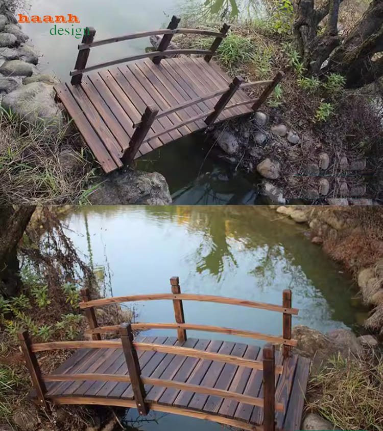 Cầu tre (gỗ 70cm)